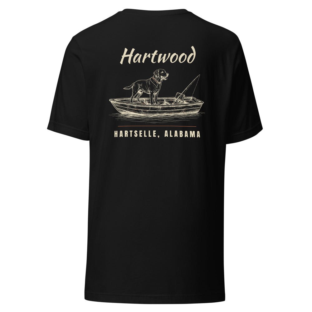Hartwood Fishing Tee Dog - Black back
