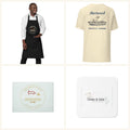 Hartwood Fishing Box — Dog edition: Smokehouse apron, dog fishing tee, glass cutting board, and coaster