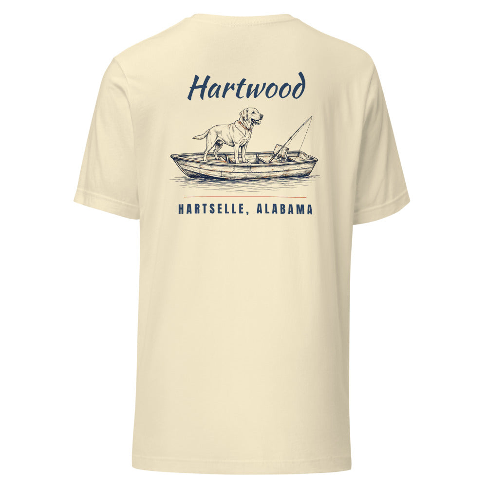 Hartwood Fishing Tee Dog - Natural back