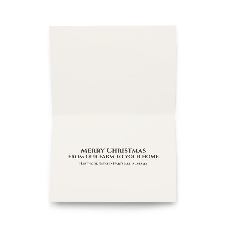 Dear Santa Christmas card inside message