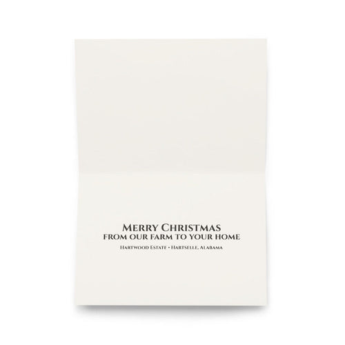 Dear Santa Christmas card inside message