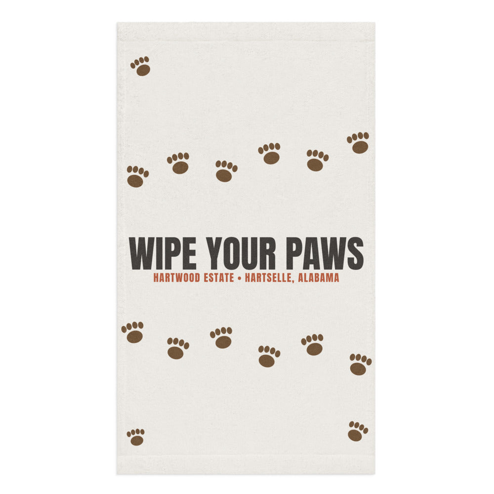 Muddy Paws Hand Towel — Wipe Your Paws
