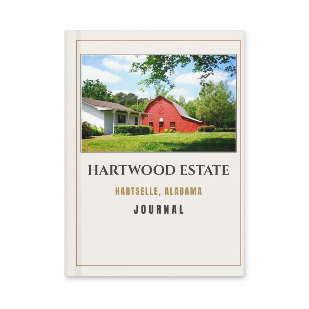 Hartwood Barn Journal — red barn hardcover journal