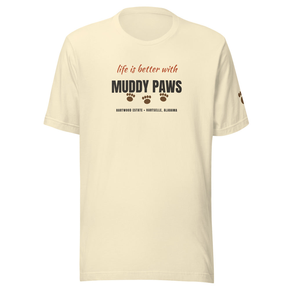 Muddy Paws Tee — Natural