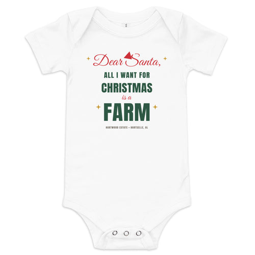 Dear Santa Farm Baby Bodysuit