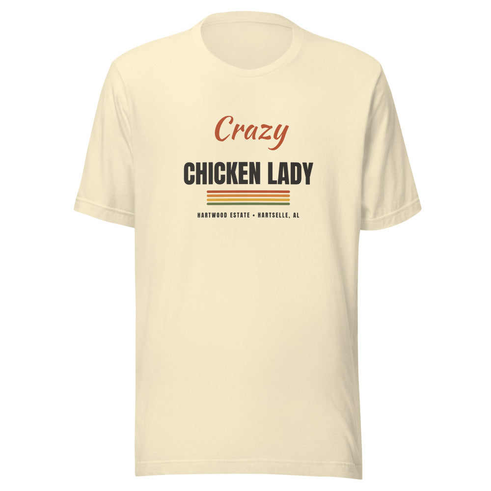 Crazy Chicken Lady Tee on Natural