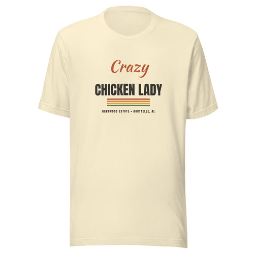 Crazy Chicken Lady Tee on Natural