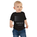Hartselle Flag Baby Tee front — wide flag, original direction