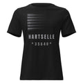 Hartselle Flag Tee — Women's Relaxed front — wide flag, original direction