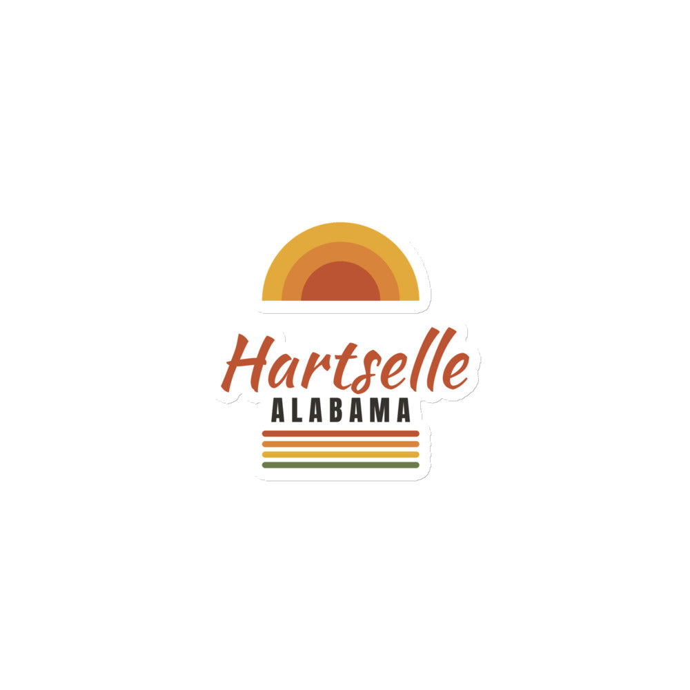 Hartselle retro sunset magnet