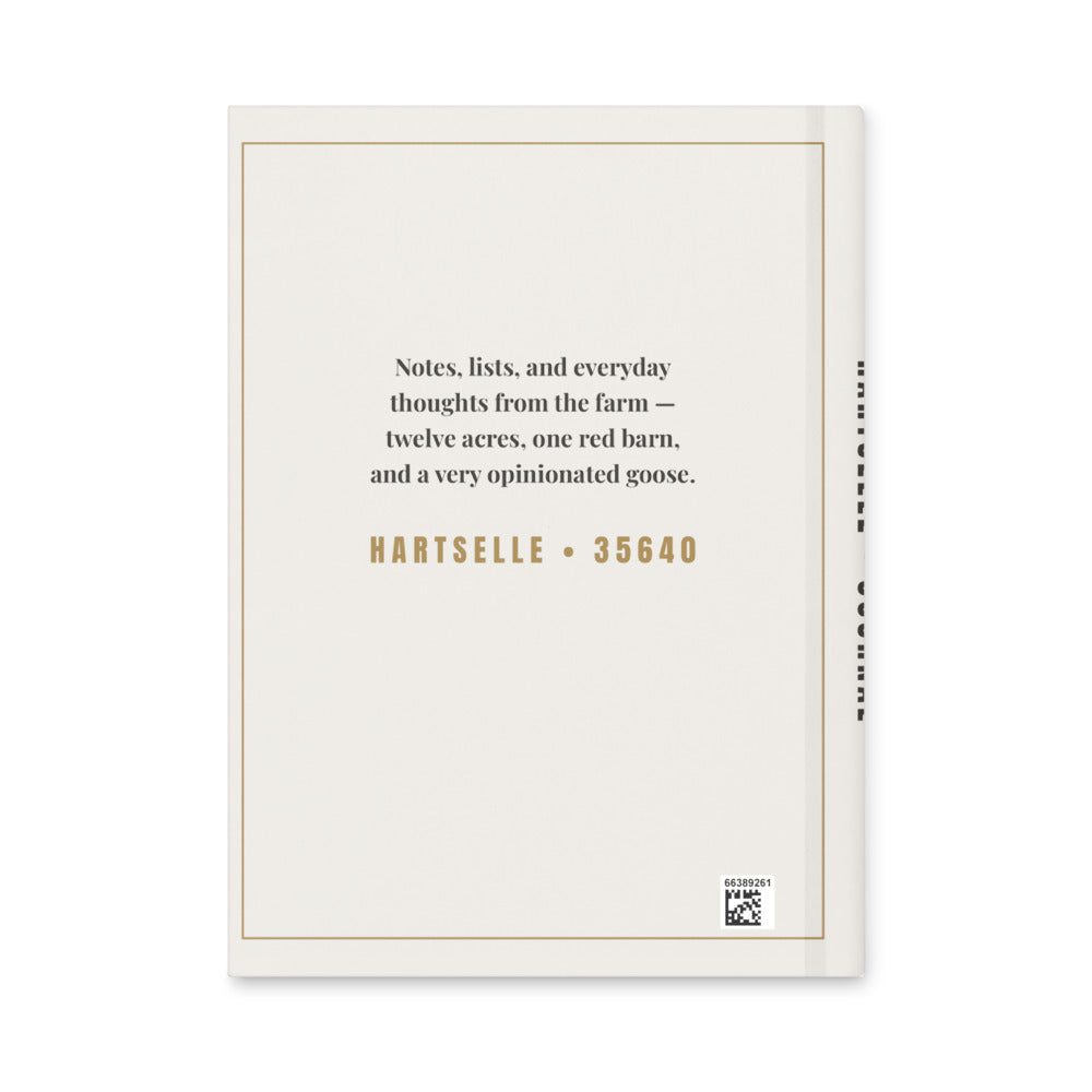 Hartselle Hardcover Journal - back cover