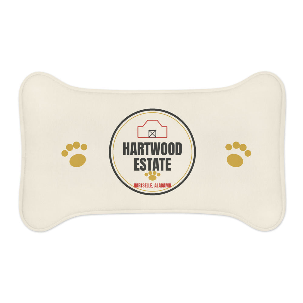 Hartwood Pet Feeding Mat — bone shape, large