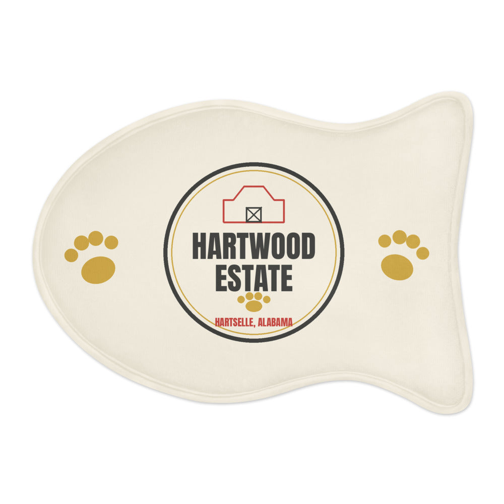 Hartwood Pet Feeding Mat — fish shape