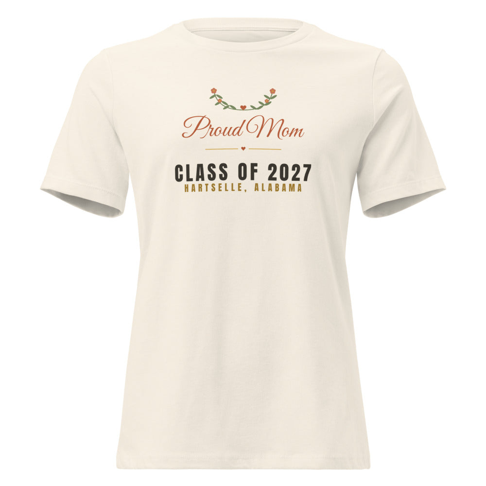 Proud Mom Tee 2027 — Natural, feminine script