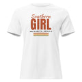 Southern Girl women's relaxed tee in White