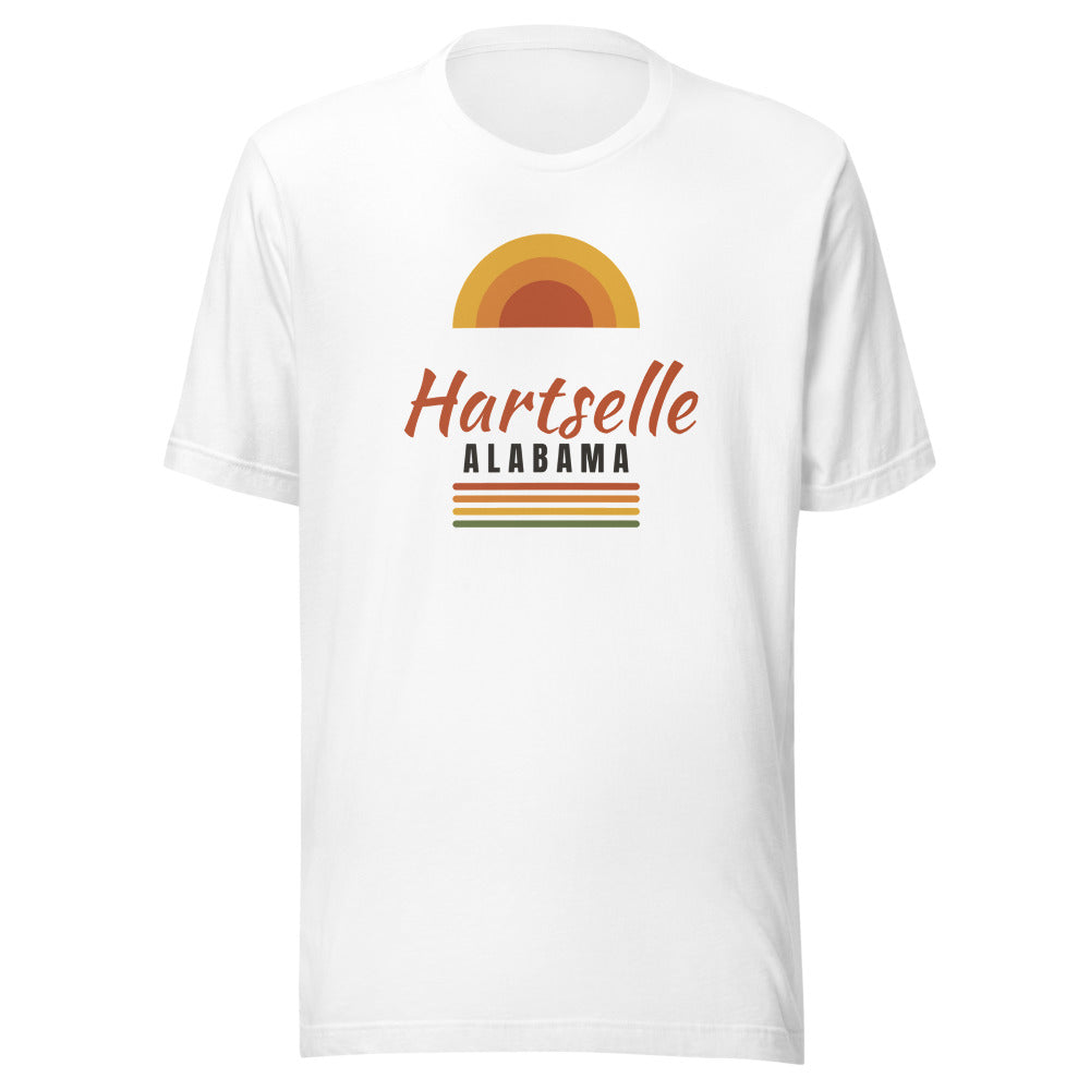 Hartselle Retro Sunset Tee - White