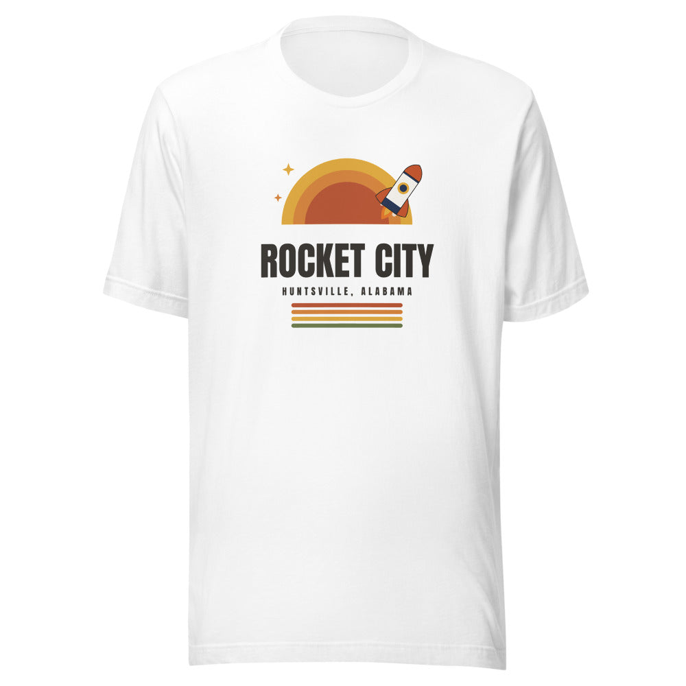 Rocket City Retro Tee - White