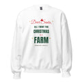 Dear Santa Farm Sweatshirt Classic Fit - White, lowered design