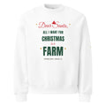 Dear Santa Farm Sweatshirt Oversized - White, lowered design