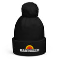 Hartselle Pom-Pom Beanie — Black