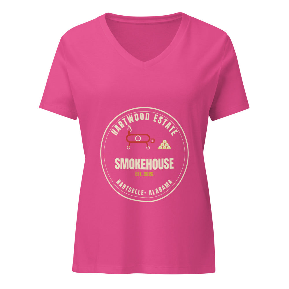 Smokehouse Women's V-Neck - Berry