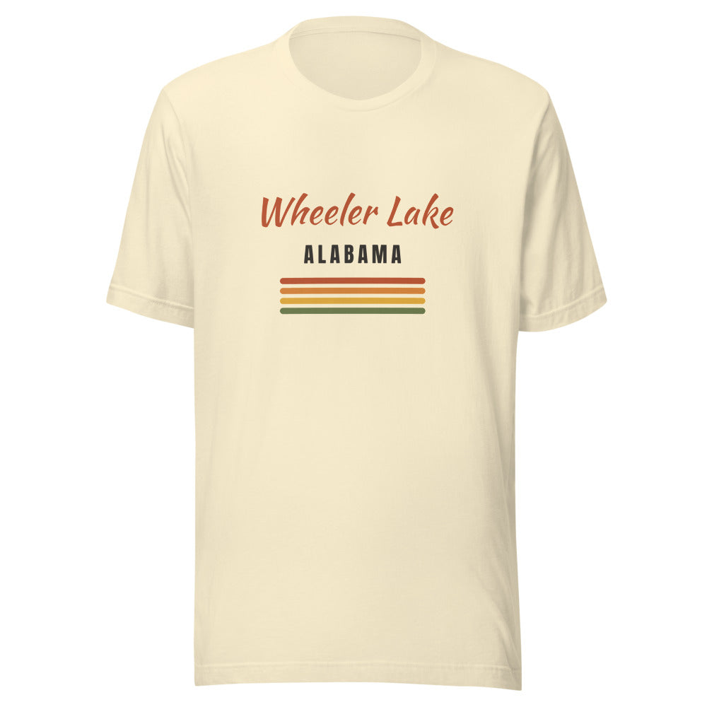Wheeler Lake Retro Tee in Natural — no-sunrise design