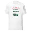 Dear Santa Farm Tee - White